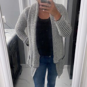 Vera Wang black and white cardigan
